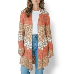 4/$20 Anthropologie Lucy & Laurel Wool & Alpaca Blend Patterned Cardigan